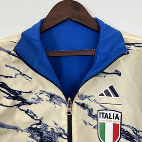 Italy 2023 Coat Reversible Blue and Beige