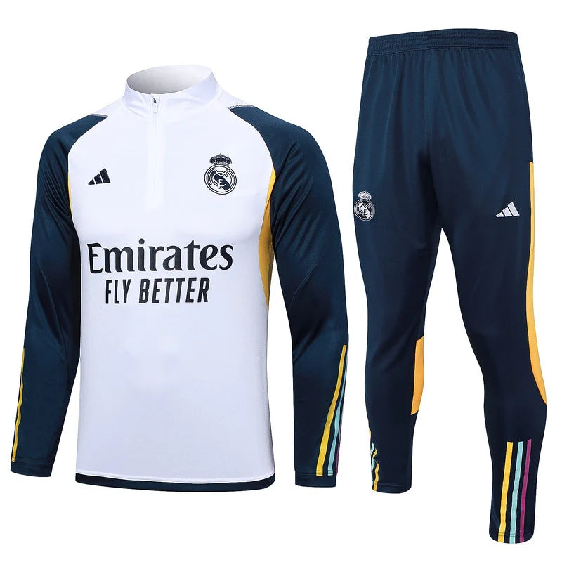 Real Madrid Training Set 2023 - White (Kids Model)