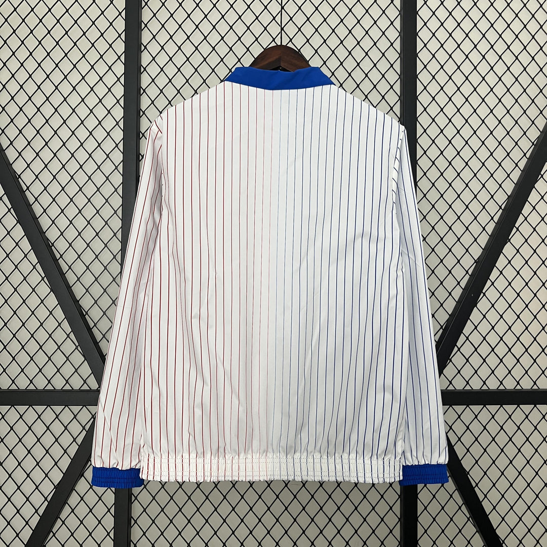 France Reversible Windbreaker Jacket - White/Blue