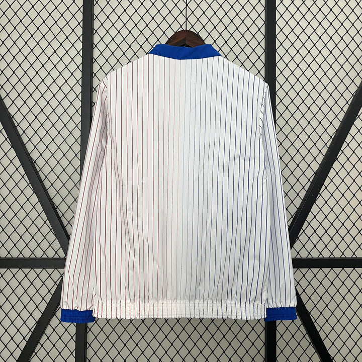 France Reversible Windbreaker Jacket - White/Blue