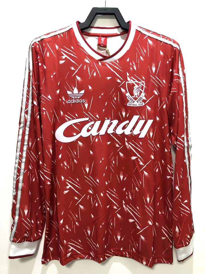 Liverpool 1989/91 Home Retro Shirt - Long Sleeve