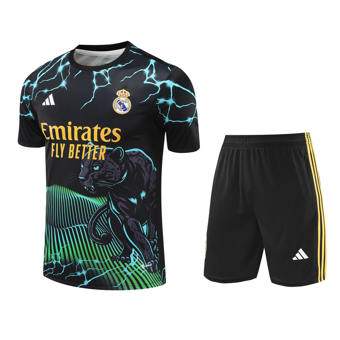 Real Madrid 2024/25 Training Kit - Black/Green