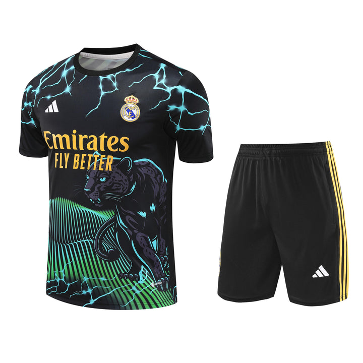 Real Madrid 2024/25 Training Kit - Black/Green