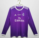 Real Madrid 2016∕17 Retro Shirt Long Sleeve Away