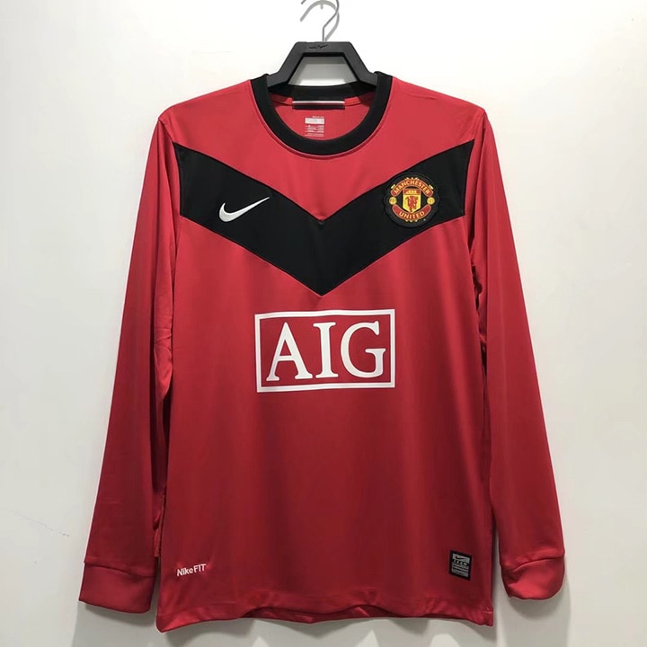 Manchester United 2010 Home Retro Shirt - Long Sleeve