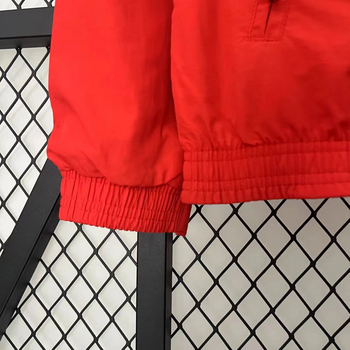 Portugal Reversible Windbreaker Jacket - White/Red