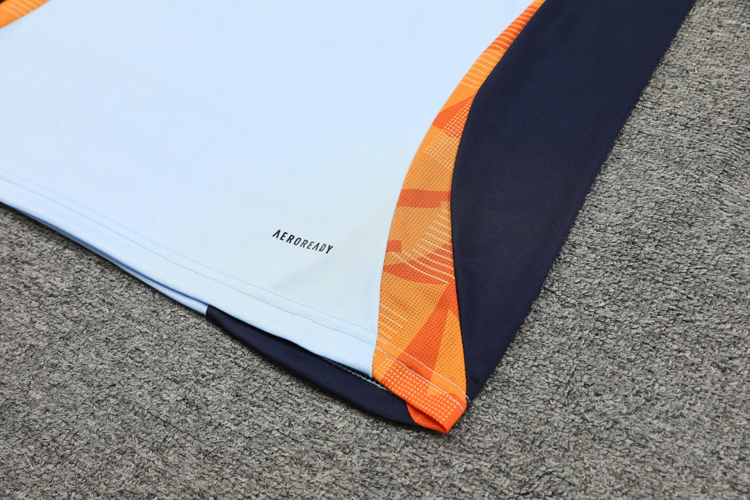 Real Madrid 2024/25 Training Shirt - Light Blue/Orange