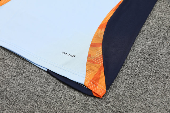 Real Madrid 2024/25 Training Shirt - Light Blue/Orange