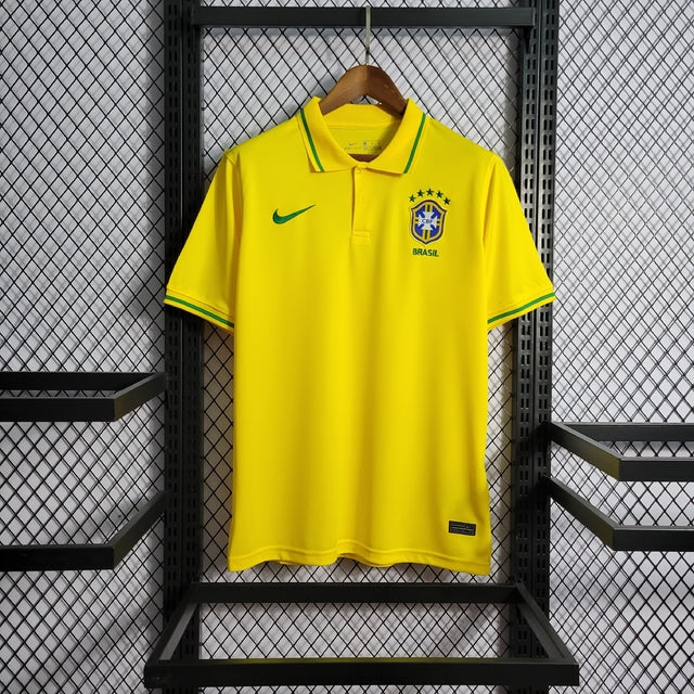 Nike Brazil Lisa 2022 Polo Shirt - Yellow