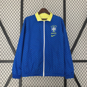 Brazil 2024 Coat Reversible Blue and Yellow