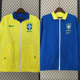 Brazil 2024 Coat Reversible Blue and Yellow