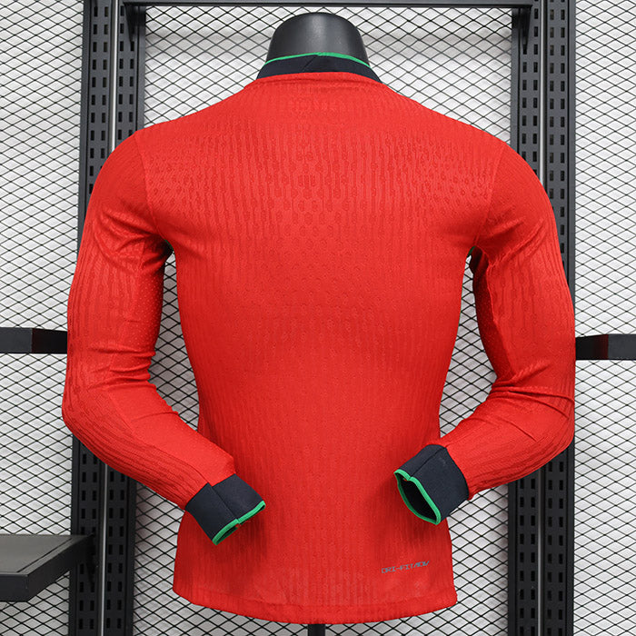 Portugal 24/25 Home Shirt Player Version - Long Sleeve