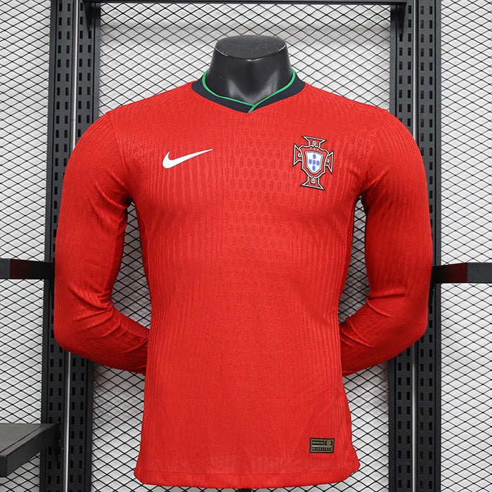 Portugal 24/25 Home Shirt Player Version - Long Sleeve