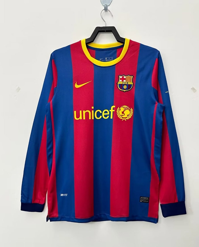 Barcelona 2010/11 Retro Shirt - Long sleeve