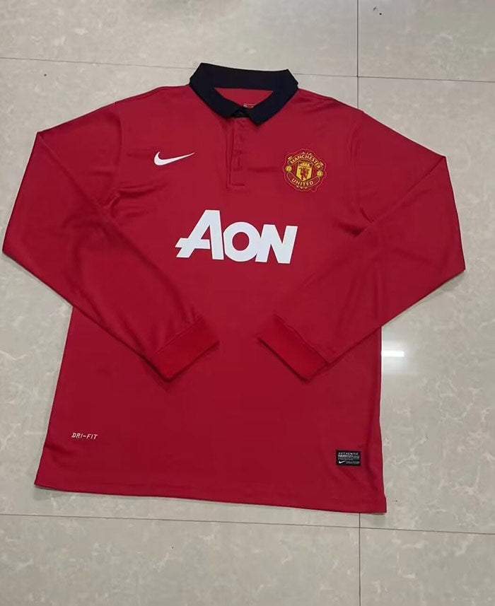 Manchester United 13/14 Home Retro Shirt - Long Sleeve