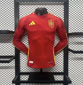 Spain 24/25 Home Shirt Player Version - Long Sleeve