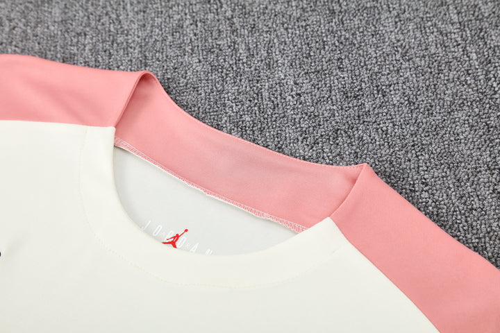 PSG 2025/26 Training Shirt - Off-White/Pink