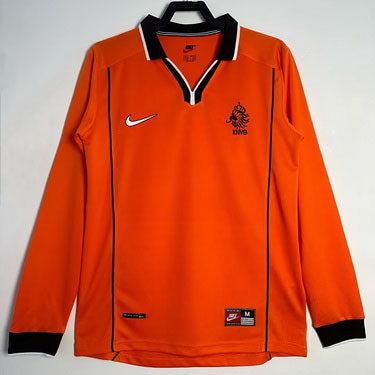 Netherlands 1998 Home Retro Shirt - Long Sleeve