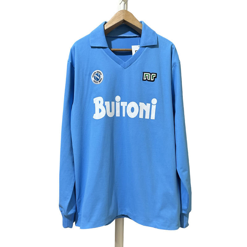 Napoli 1986/87 Home Retro Shirt - Long Sleeve