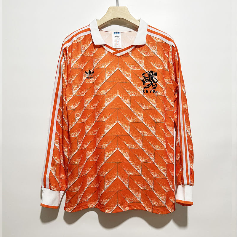 Netherlands 1988 Home Retro Shirt - Long Sleeve