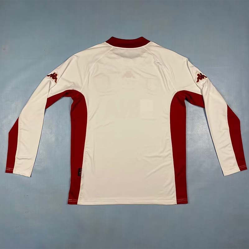 Roma 01/02 Away Retro Shirt - Long Sleeve