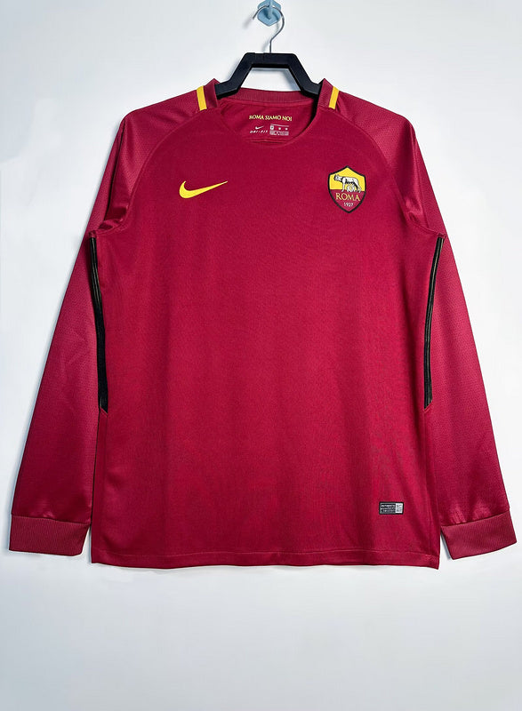 Roma 17/18 Away Retro Shirt - Long Sleeve