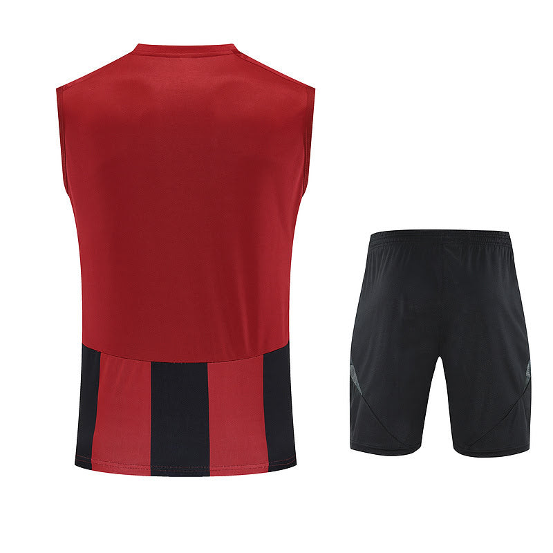Adidas Training Tank Top Kit - Striped Black/Red