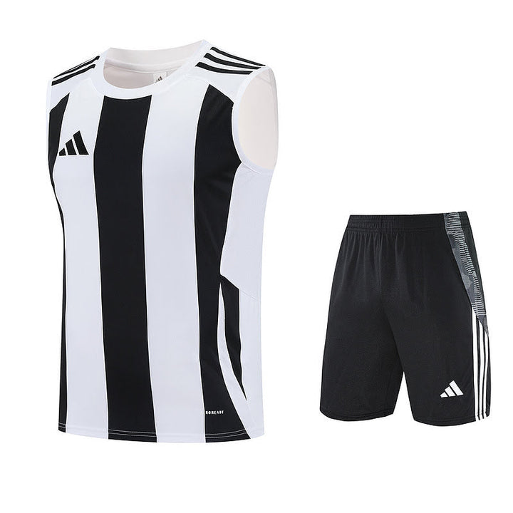 Adidas Training Tank Top Kit - Striped Black/White