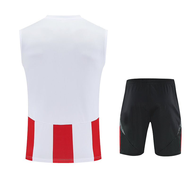 Adidas Training Tank Top Kit - Striped Red/White