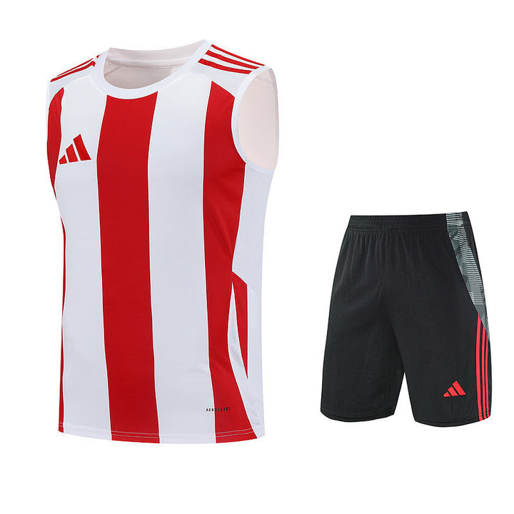 Adidas Training Tank Top Kit - Striped Red/White