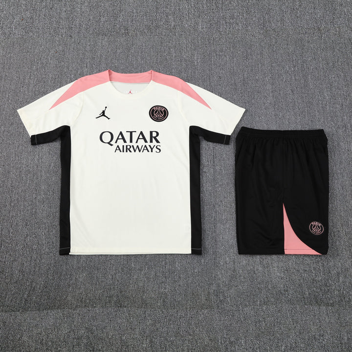 PSG 2025/26 Training Kit - Off-White/Pink