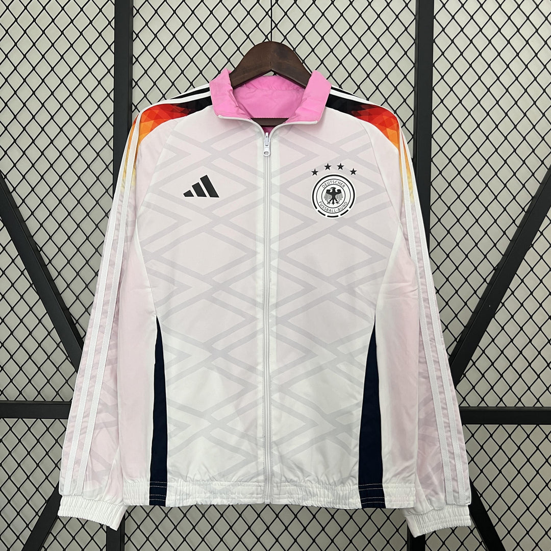 Germany 2024/25 Reversible Windbreaker Jacket - White/Pink