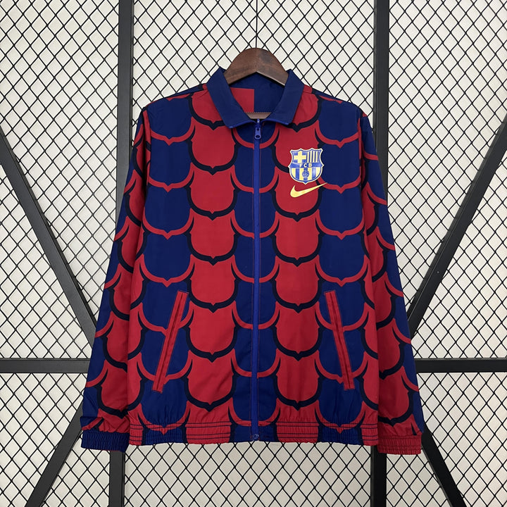 Barcelona Reversible Windbreaker Jacket - Red