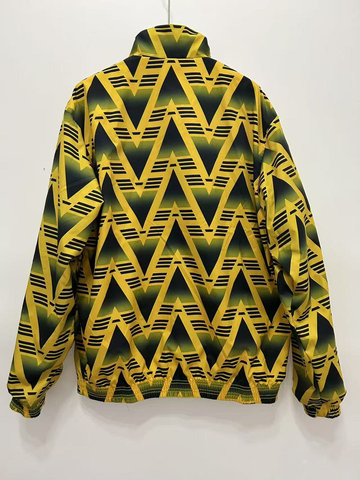 Arsenal 1991 Reversible Windbreaker Jacket - Yellow/Gray