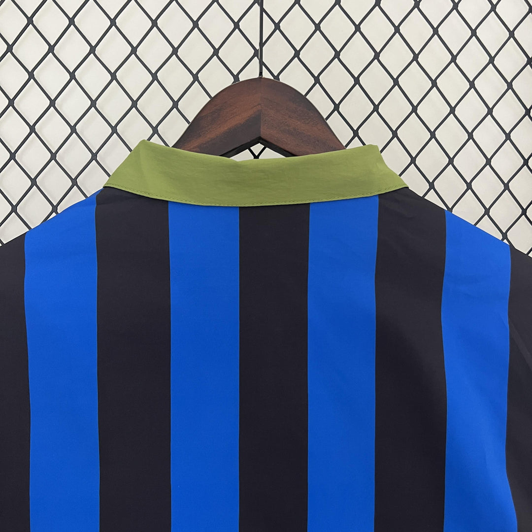 Denmark Reversible Windbreaker Jacket - Moss Green/Blue