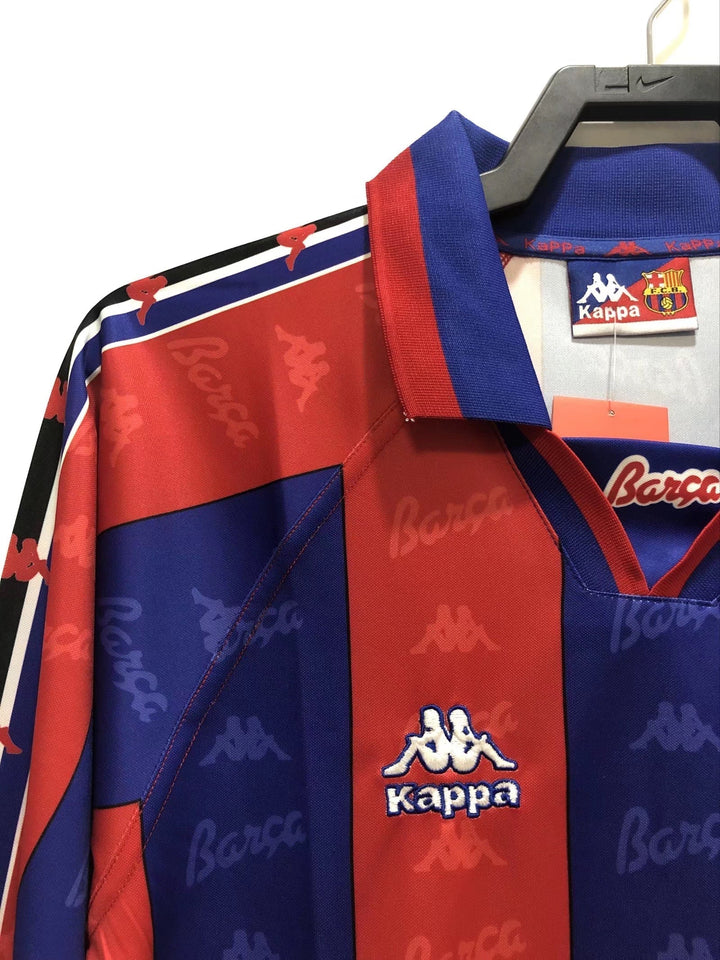 Barcelona 96/97 Home Retro Shirt - Long Sleeve