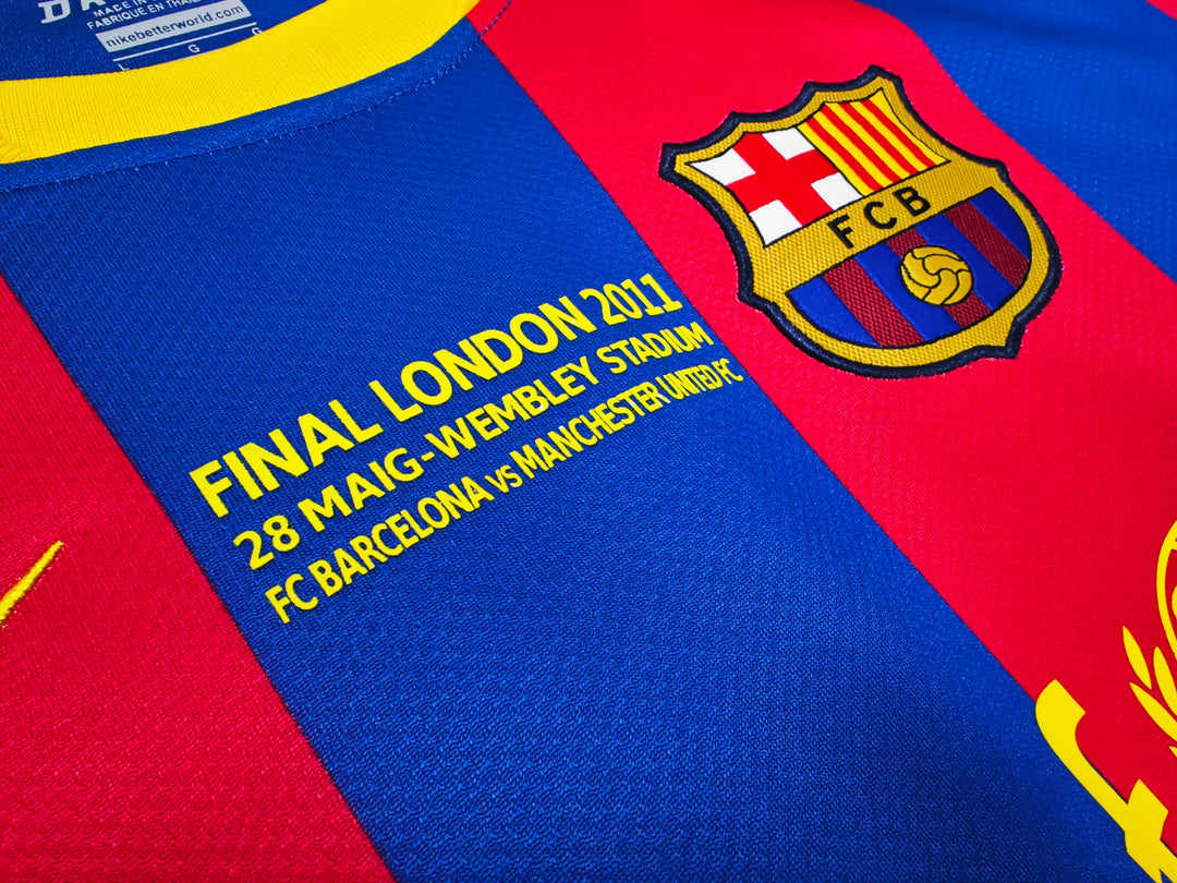 Barcelona 10/11 Home Retro Shirt - Long Sleeve