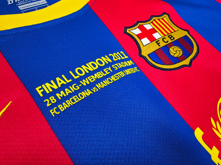 Barcelona 10/11 Home Retro Shirt - Long Sleeve