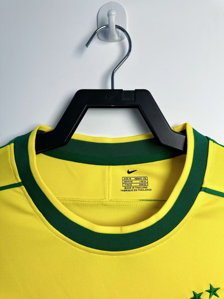 Brazil 1998 Home Retro Shirt - Long Sleeve