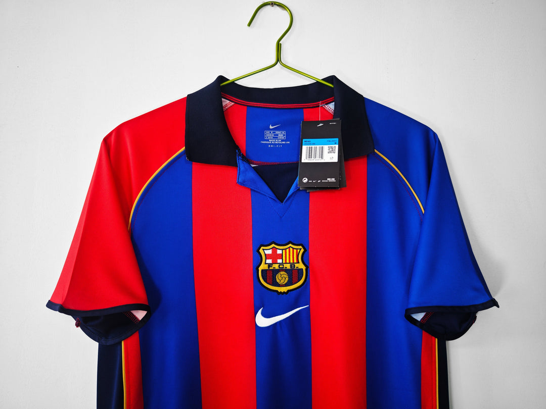 Barcelona 01/02 Home Retro Shirt