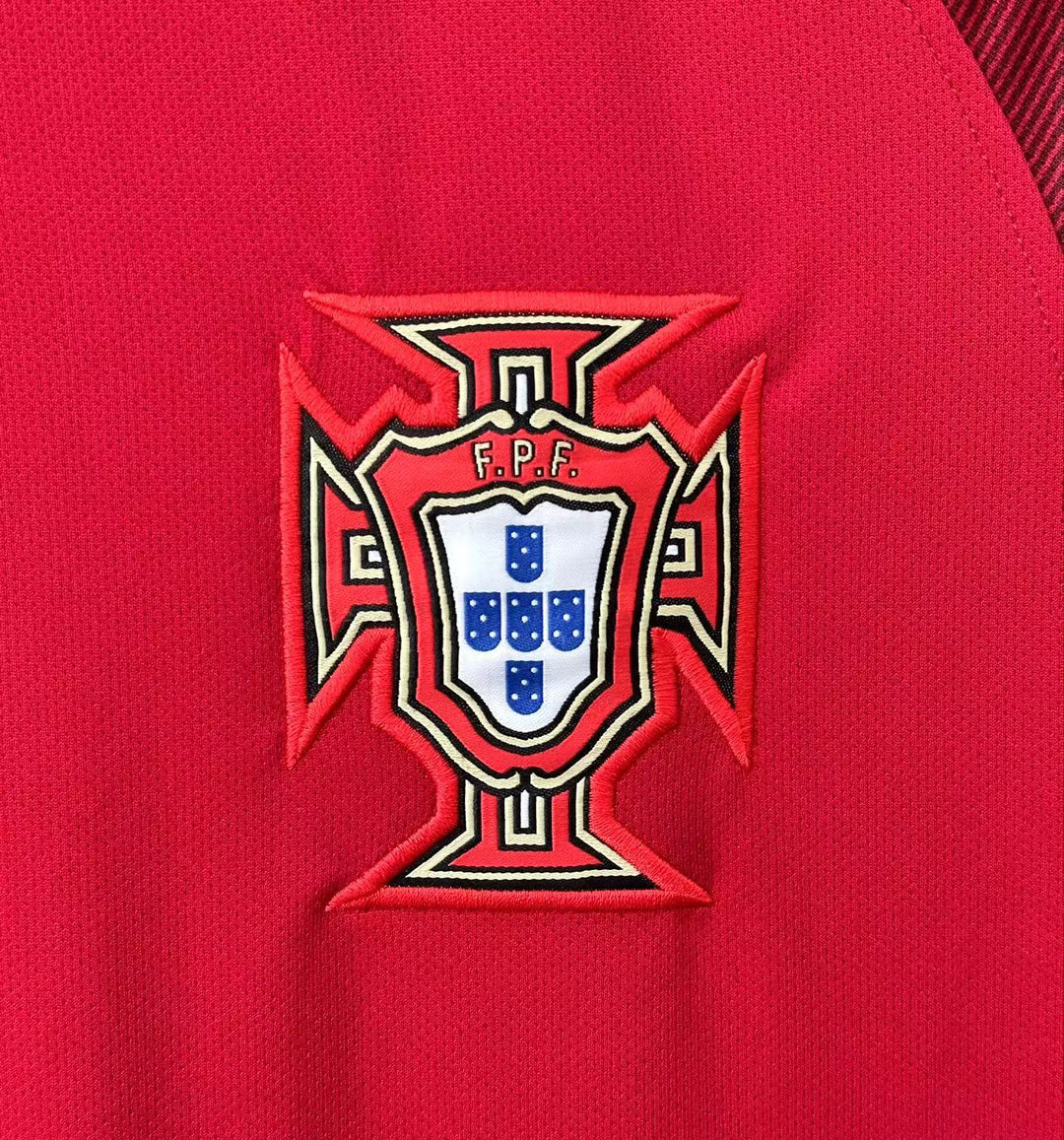 Portugal 2016 Home Retro Shirt - Long Sleeve