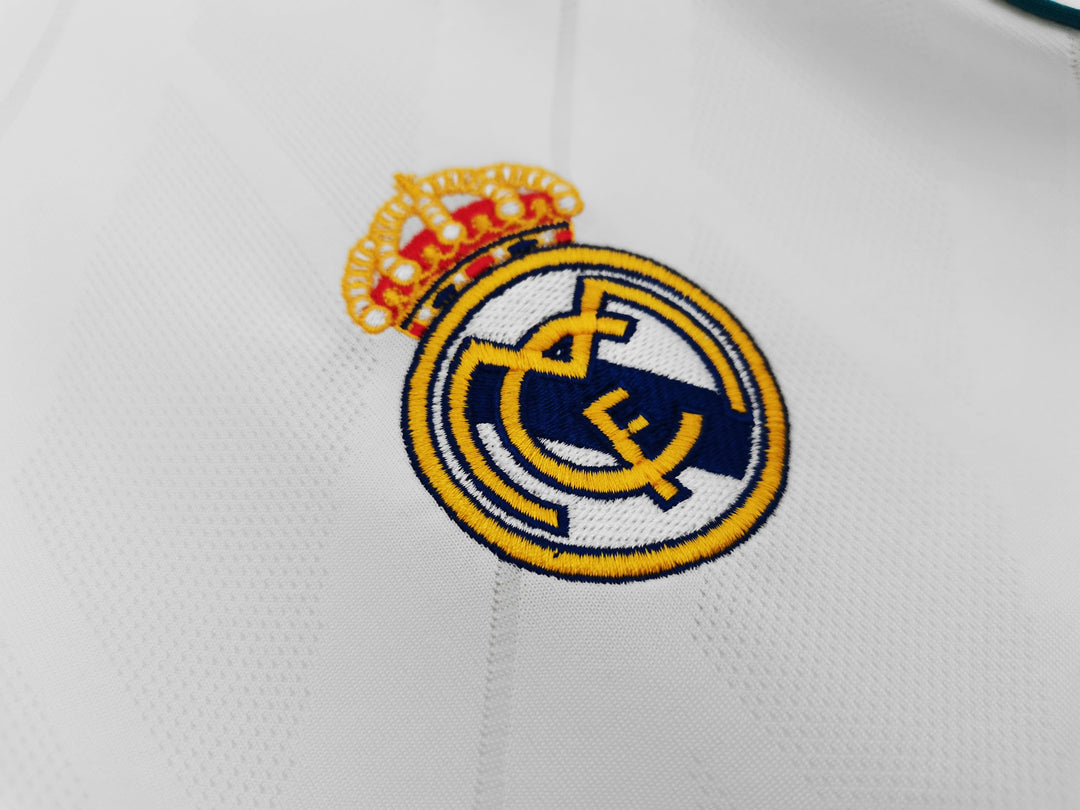 Real Madrid 17/18 Home Retro Shirt - Long Sleeve