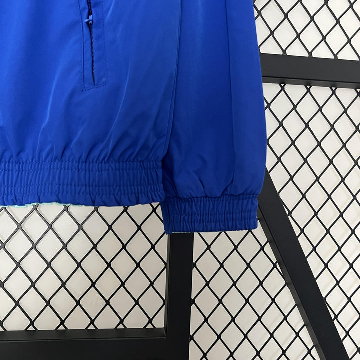 Chelsea Reversible Windbreaker Jacket - Blue/Turquoise