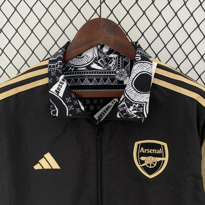 Arsenal Reversible Windbreaker Jacket - Black