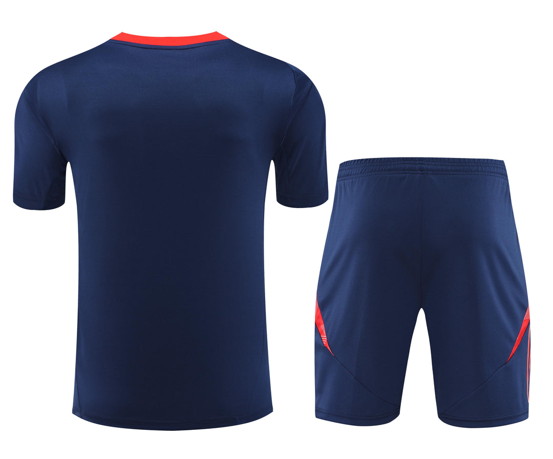 Manchester United 2024/25 Training Kit - Navy Blue/Orange