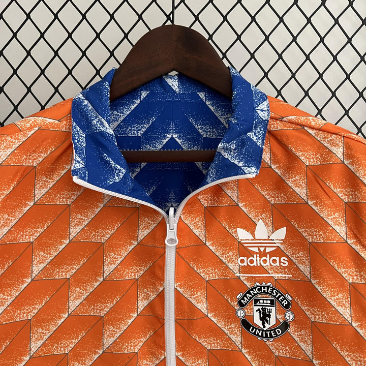 Manchester United Reversible Windbreaker Jacket - Blue/Orange