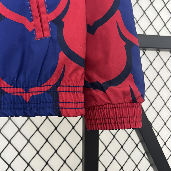 Barcelona Reversible Windbreaker Jacket - Red