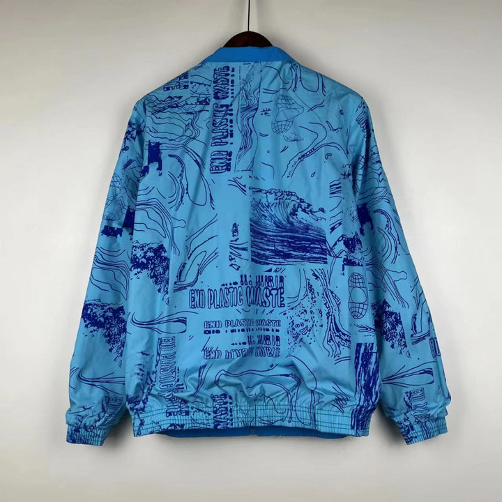 Juventus Reversible Windbreaker Jacket - Light Blue
