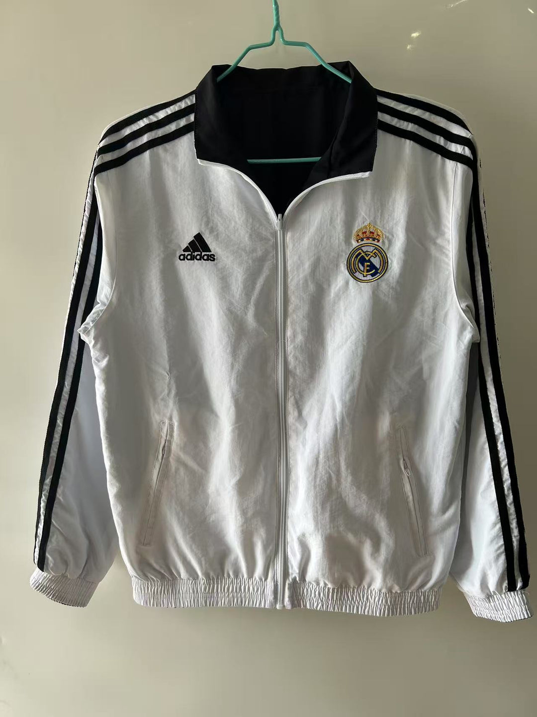 Real Madrid Windbreaker Jacket - White/Black