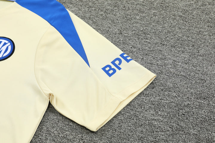 Inter Milan 2024/25 Training Kit - Off-White/Bluish Gray